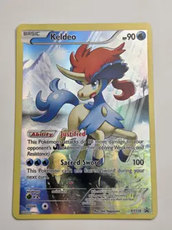 Keldeo XY118 XY Black Star Promo Full Art Holo Card - Image 1