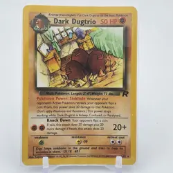 Dark Dugtrio 23/82 - Non Holo Rare Team Rocket - WOTC Pokemon Card - LP - Image 1