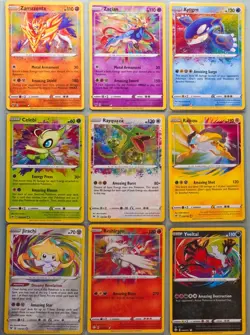 Pokemon TCG, Full 9 Card Set, ALL Amazing Rares, Vivid Voltage/Shining Fates - Image 1