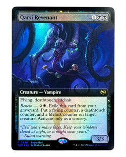 mtg magic Revenante de Qarsi Revenant FOIL ENGLISH extended borderless bab - Image 1