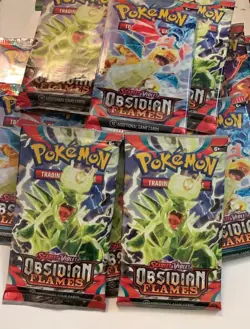 Pokemon Scarlet Violet- OBSIDIAN FLAMES Booster Packs x30 BUNDLED *FAST SHIPPING - Image 1