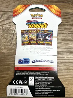 Brand New Surging Sparks Sleeved Booster Pack - Pokemon TCG: Factory Sealed - Image 2
