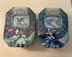 Pokemon TCG Paldea Partners 2 Booster Tins Quaquaval EX/Meowsca EX New Sealed - Image 1
