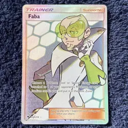 Pokemon TCG - Faba 208/214 Lost Thunder (Sun & Moon Full Art) - NM - Image 1