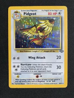 Pokemon Jungle Set Pidgeot 8/64 Holo Rare LP - Image 1