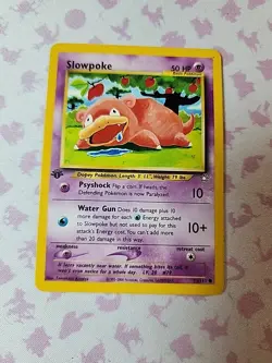 2000 Pokemon Slowpoke Neo Genesis 73/111 Regular 1st Edition - LP - Image 1