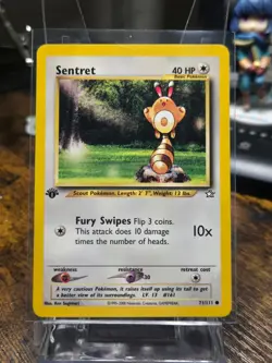 2000 Pokemon Neo Genesis 1st Edition Sentret #71/111 - Image 1