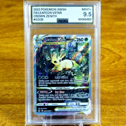 Pokemon SWSH Crown Zenith Leafeon VSTAR GG35/GG70 AGS Mint+ 9.5 Holo Rare 2023 - Image 1