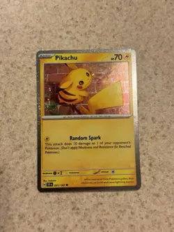 Pokemon Temporal Forces - Pikachu - Cosmos Holo NM+/MINT - 051/162 - Image 1