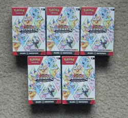 Pokemon Scarlet & Violet Prismatic Evolutions Booster Bundle Lot of 5 Sealed - Image 1
