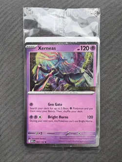 Pokemon Mega Evolution 2025 - Xerneas 2025 Bestbuy Stamped Promo NEW & Sealed - Image 1