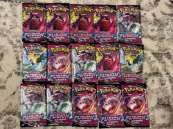 Pokemon TCG Fusion Strike Fifteen (15) Booster Pack Lot - Image 1