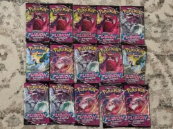 Pokemon TCG Fusion Strike Fifteen (15) Booster Pack Lot - Image 2