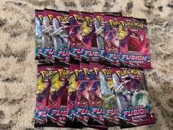 Pokemon TCG Fusion Strike Fifteen (15) Booster Pack Lot - Image 4