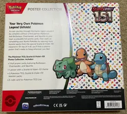 POKEMON Scarlet & Violet 151 Poster Collection (Includes 3 Booster Packs) Sealed 820650853166 - Image 2