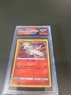 CGC GEM MINT 10 Reshiram #17 Amazing Rare Pokemon Shining Fates - Image 1