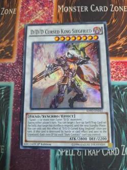 Yu-Gi-Oh! D/D/D Cursed King Siegfried SDPD-EN042 Super Rare 1st Edition NM d4/ - Image 1