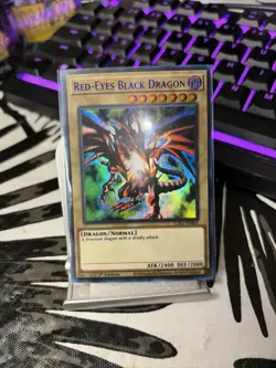 Yu-Gi-Oh! Red-Eyes Black Dragon 1st Ed. LDS1-EN001 Ultra Rare Blue NM x1 - Image 1