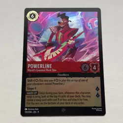 Powerline 110/204 Disney Lorcana Fabled Super Rare Cold Foil Card NM - Image 1