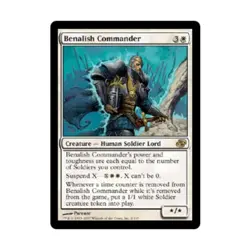 WOTC MtG Planar Chaos Benalish Commander (R) (Foil) EX - Image 1