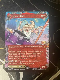 Gwen Stacy (0209) (Borderless) Marvel's Spider-Man Regular MTG - Image 1