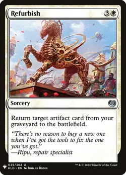Refurbish 25 PLST 207 KLD MTG Sorcery White Uncommon Bodin Planeswalker List - Image 1