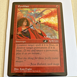 MTG Magic The Gathering - Pyroblast - Oversized Interrupt 6x9 Promo Card - Image 1