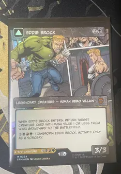 Eddie Brock (0224) (Borderless) Marvel's Spider-Man Foil MTG - Image 1