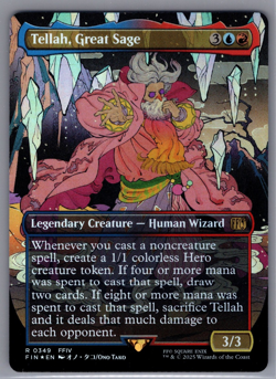 MTG Tellah, Great Sage Final Fantasy Foil Borderless Rare - Image 1