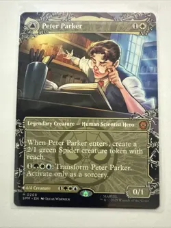 MTG Peter Parker 0208 Regular (Borderless) Marvel's Spider-Man NM SPM - Image 1