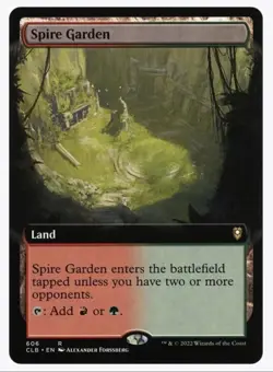 Spire Garden 606 Extended Art Rare Baldur's Gate NM MTG - Image 1
