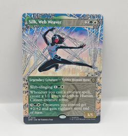 Silk, Web Weaver NM Borderless Regular #215 MTG Marvel's Spider-Man - Image 1