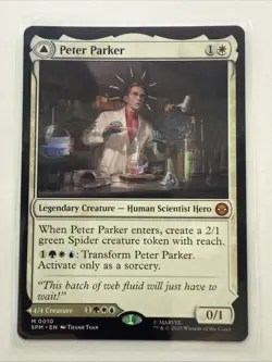 MTG Peter Parker 0010 Regular Marvel's Spider-Man NM SPM - Image 1