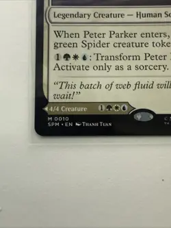 MTG Peter Parker 0010 Regular Marvel's Spider-Man NM SPM - Image 2