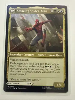 MTG Peter Parker 0010 Regular Marvel's Spider-Man NM SPM - Image 3