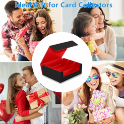 Trading Card Storage Box for MTG, 1800+ PU Leather Deck Box With Magnetic Clo... - Image 5