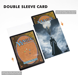 100 MTG Card Sleeves with 100 Inner Sleeve, Textured Back Art Sleeves, Fit St... - Image 1