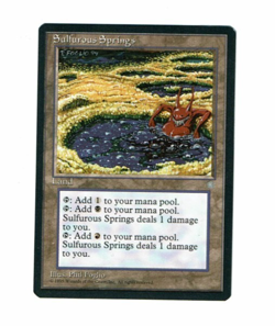 MTG (NM Never Played) SULFUROUS SPRINGS Ice Age Magic the Gathering WOTC - Image 1