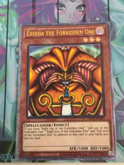 Yugioh 1x Exodia The Forbidden One Ultimate Rare UTR Op25-EN001 NM - Image 1