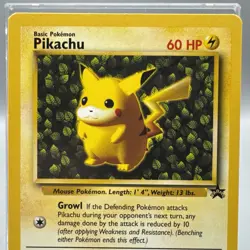 Ivy Pikachu #1 Black Star Promo Rare Vintage Pokemon Card - Image 2