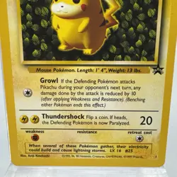 Ivy Pikachu #1 Black Star Promo Rare Vintage Pokemon Card - Image 4