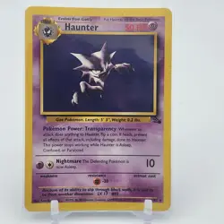 Haunter 21/62 Fossil - Non Holo Rare - WOTC Pokemon Card - LP - Image 1