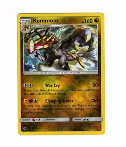 Kommo-o 77/111 Sm-Crimson Invasion Reverse Holo Rare - Pokemon Card - Image 1