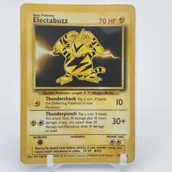Electabuzz 20/102 Base Set WOTC Unlimited Rare - Pokemon Card - HP - Image 1