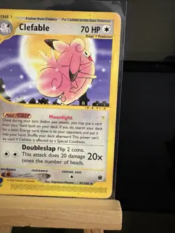 CLEFABLE - 41/165 Expedition Base Set MP - Regular Rare - Pokemon TCG Card - Image 3