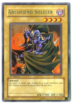 Yu-Gi-Oh Card - DCR-057 - ARCHFIEND SOLDIER (rare) - NM - Image 1