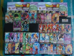 LOT REPRINT 54 CARTES DRAGON BALL SUPER CARD GAME EN MB01 Full Set (C-UC-R) NEUF - Image 1