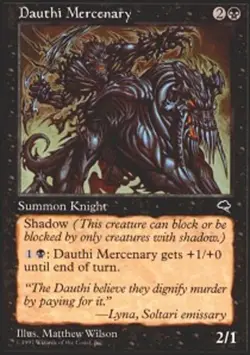 Dauthi Mercenary Light Play, English Magic the Gathering MTG Tempest - Image 1