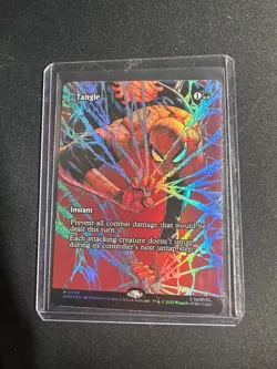 Tangle 0038 Foil Borderless Marvels Spider-Man Near Mint Never Played - Image 1