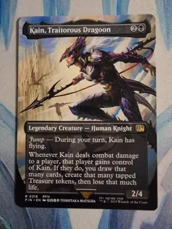 MTG Kain, Traitorous Dragoon (Borderless) **NM** Final Fantasy (FIN) - Image 1